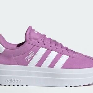 NWT Adidas VL Court Bold Platform Sneakers Purple Size 7.5